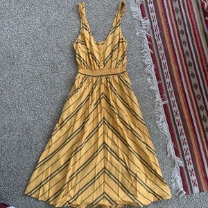 Mustard Yellow Midi Dress